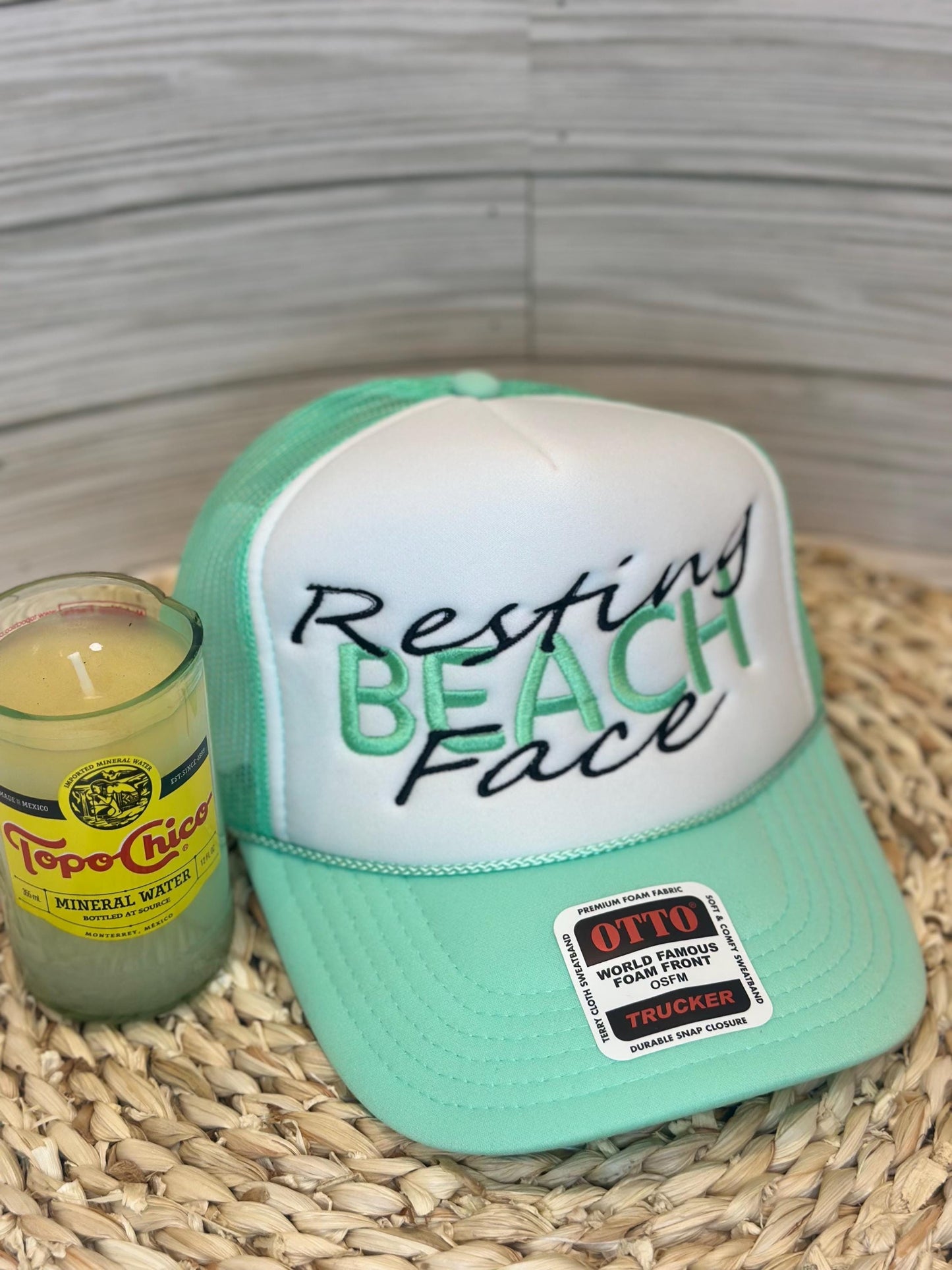 Resting Beach Face Trucker Hat
