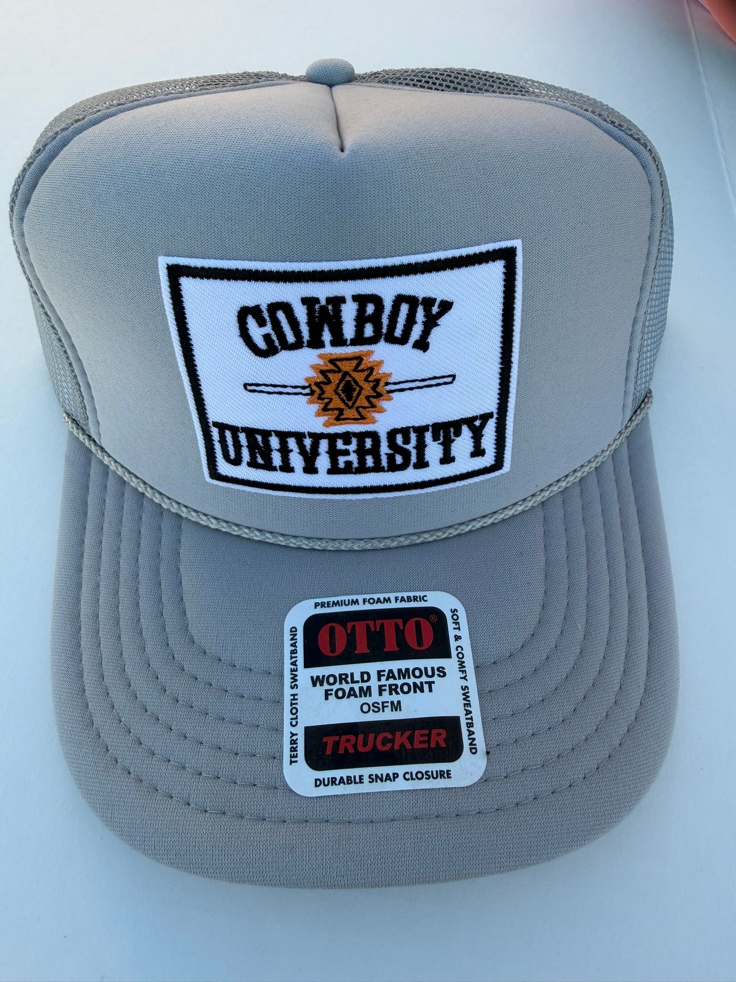 Cowboy University Patch Trucker Hat