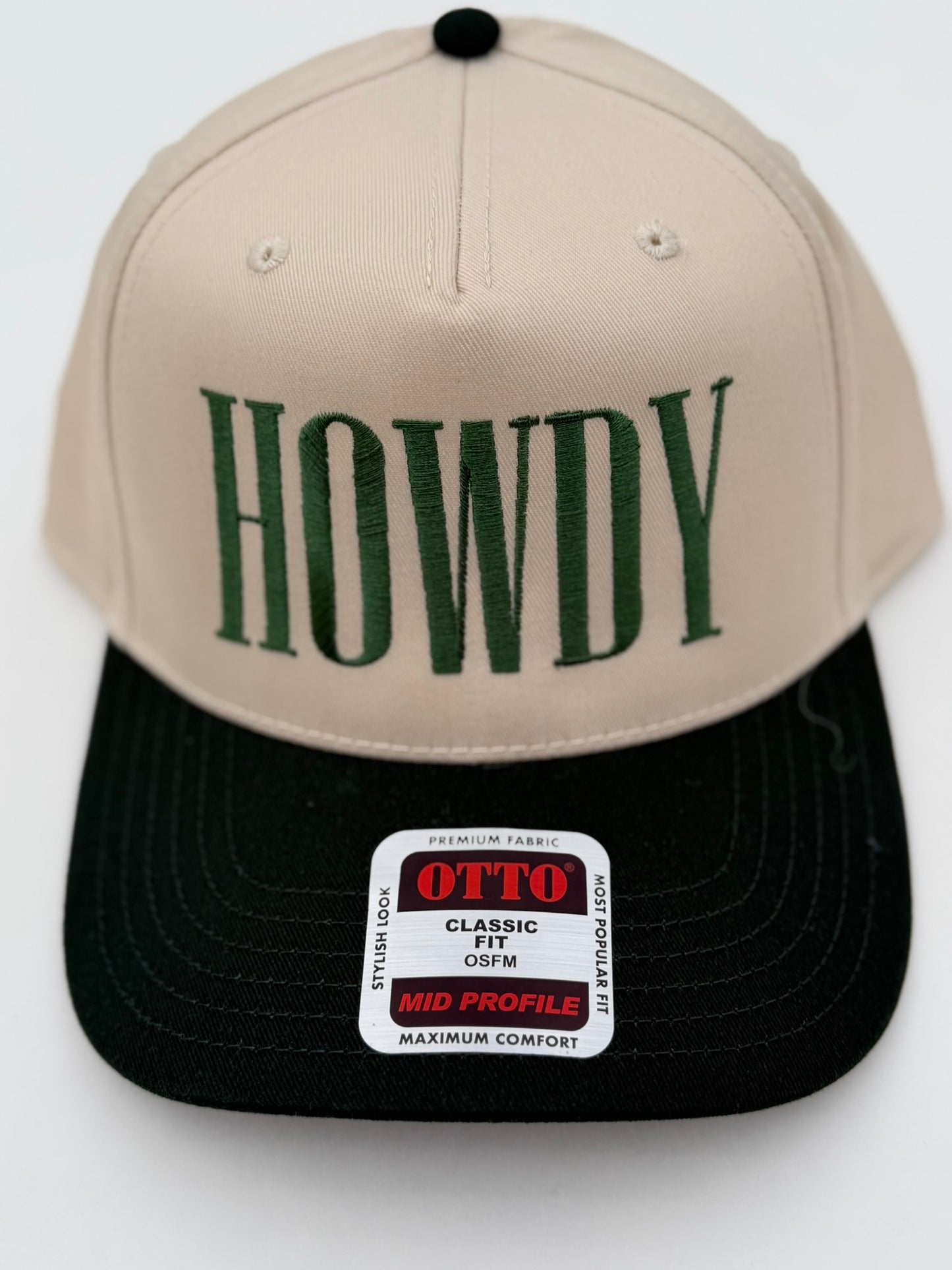 HOWDY Embroidered Snapback Hat