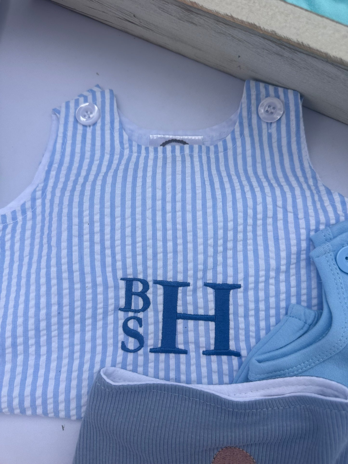 Seersucker Sun Bubble - Baby Blue