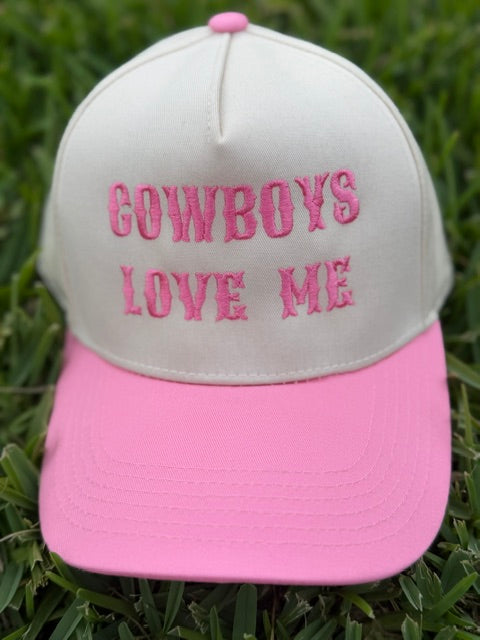 Cowboys Love Me Canvas Hat