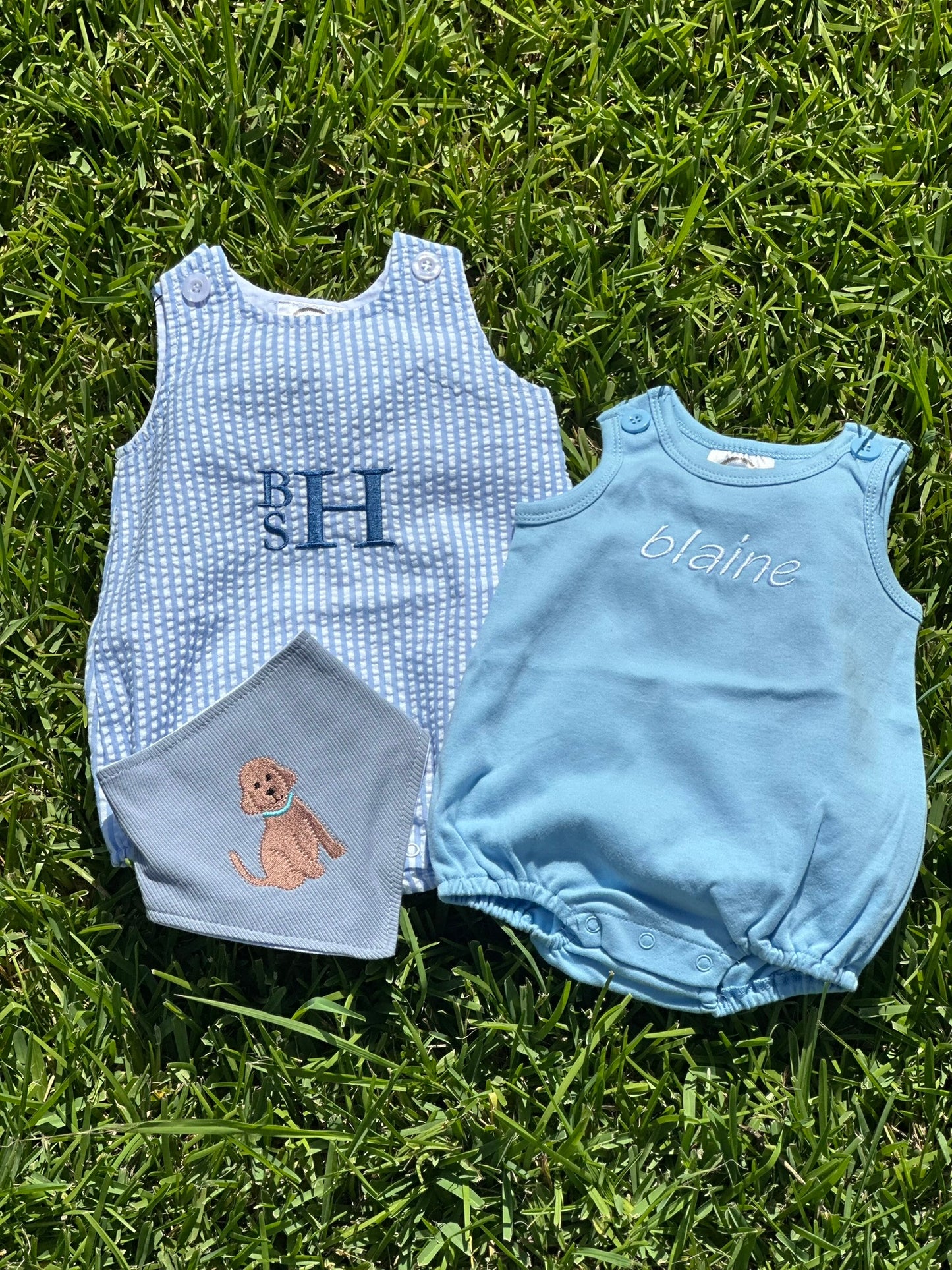 Seersucker Sun Bubble - Baby Blue