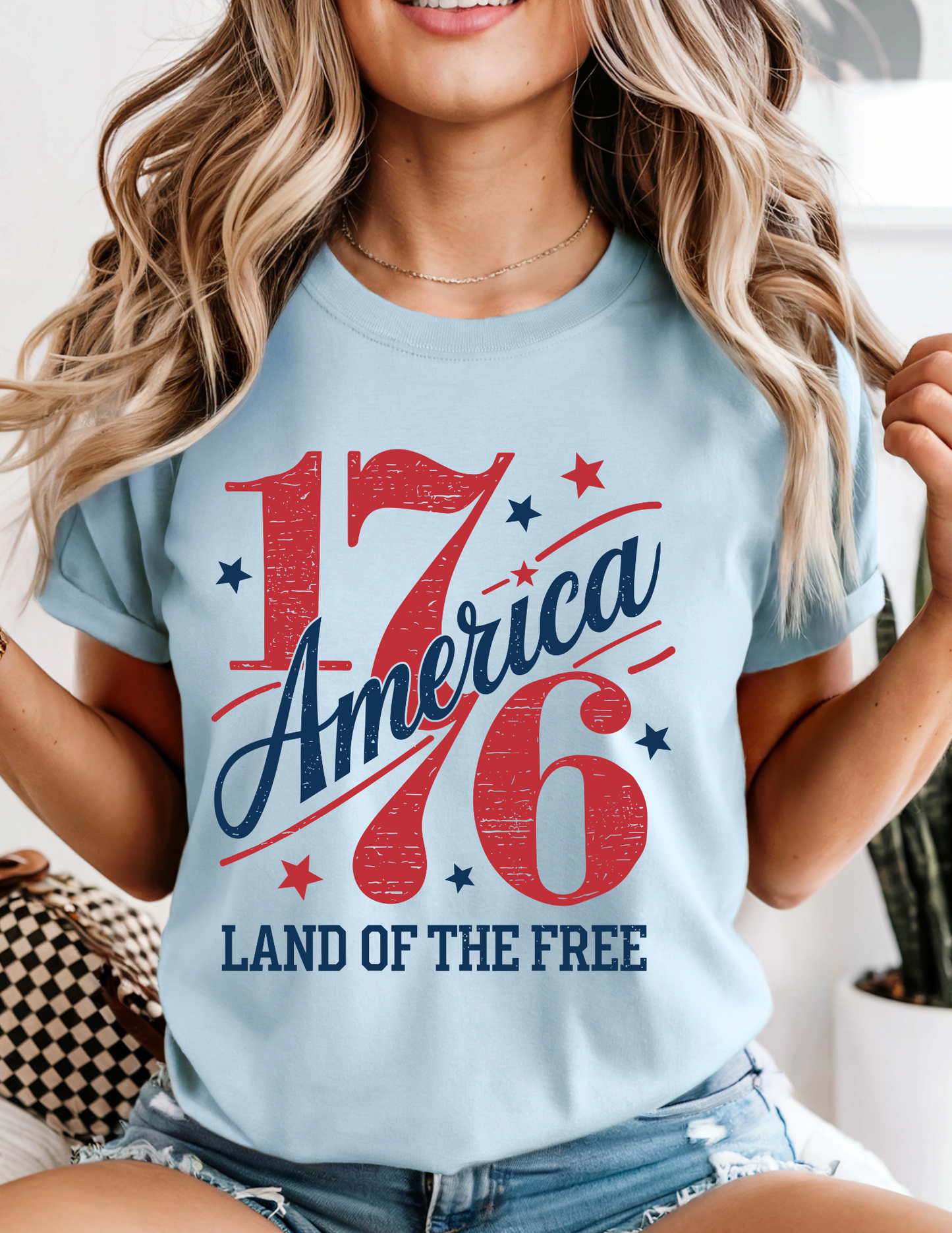 America 1776 Land of the Free Tee