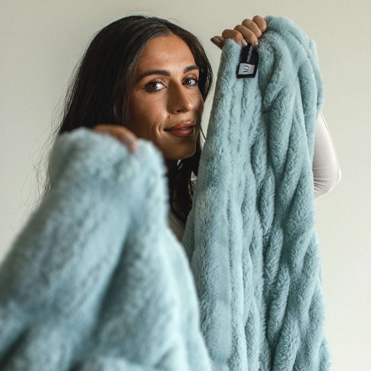 Glacier Glide Chic Minky Blanket