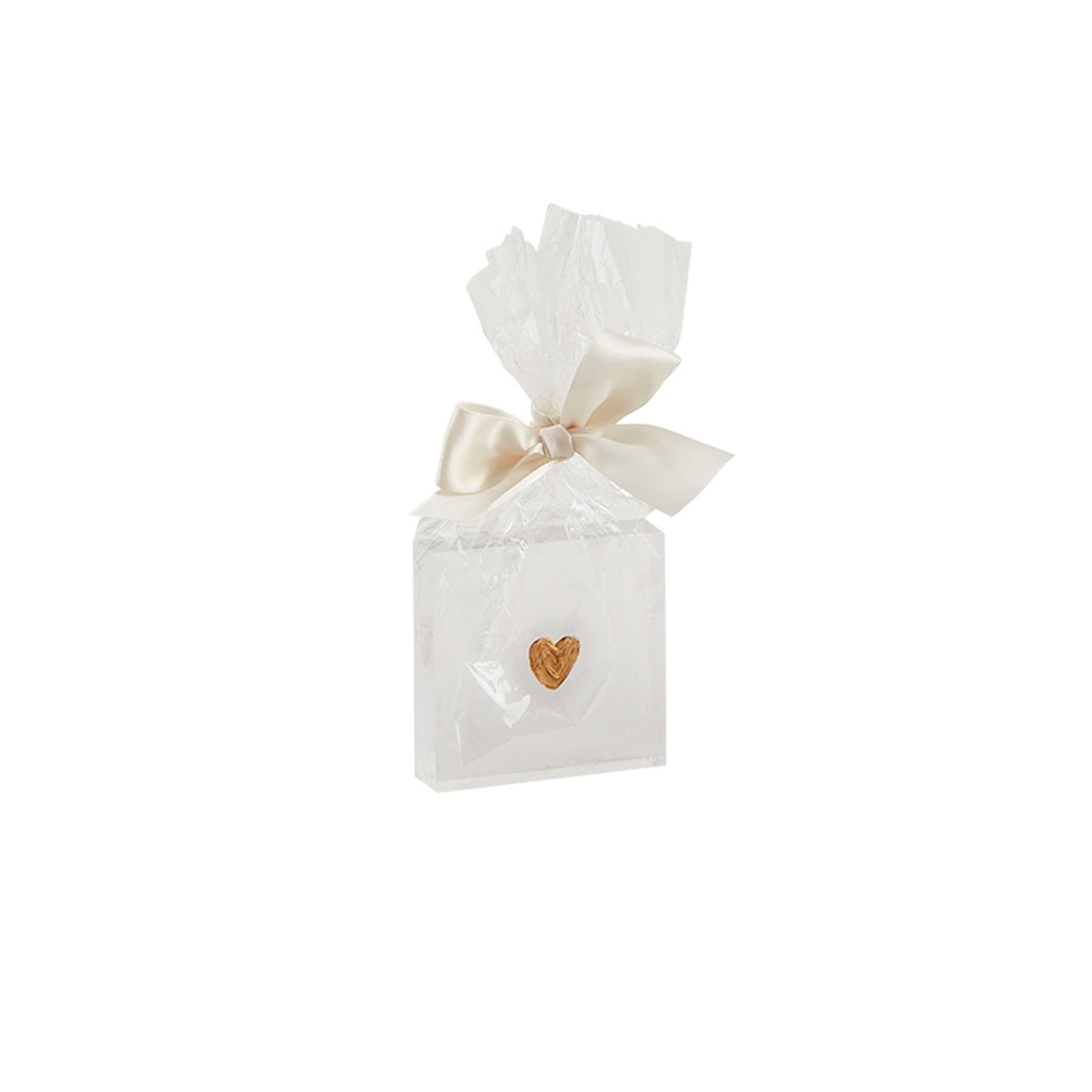 Gold Heart Mini Acrylic Sitter