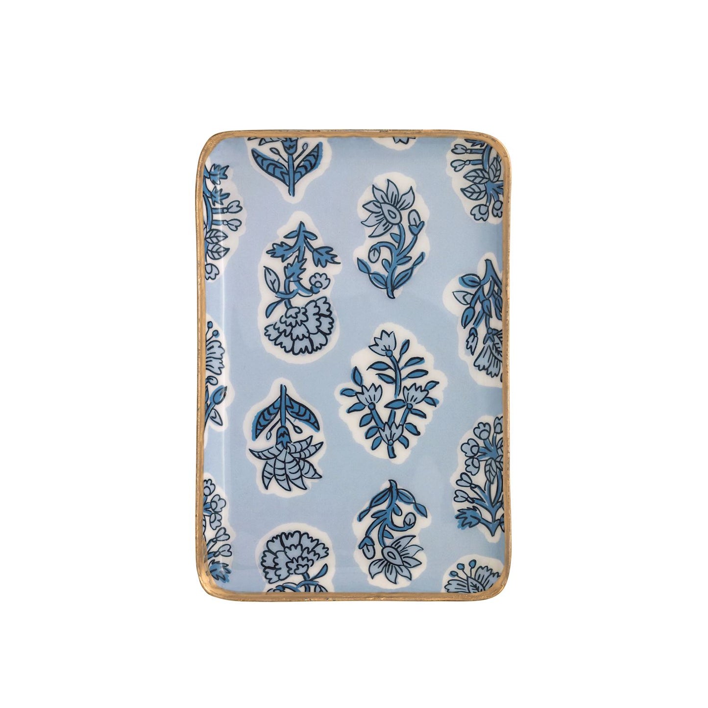 Block Print Pattern Trinket Dish