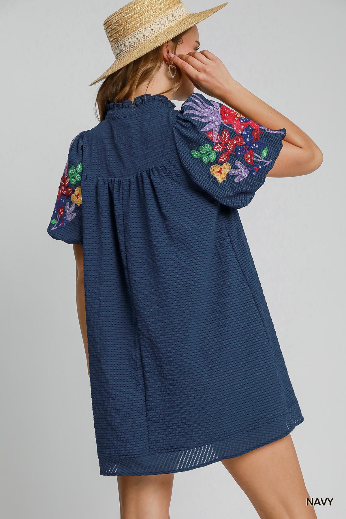 Embroidery Sleeve Dress