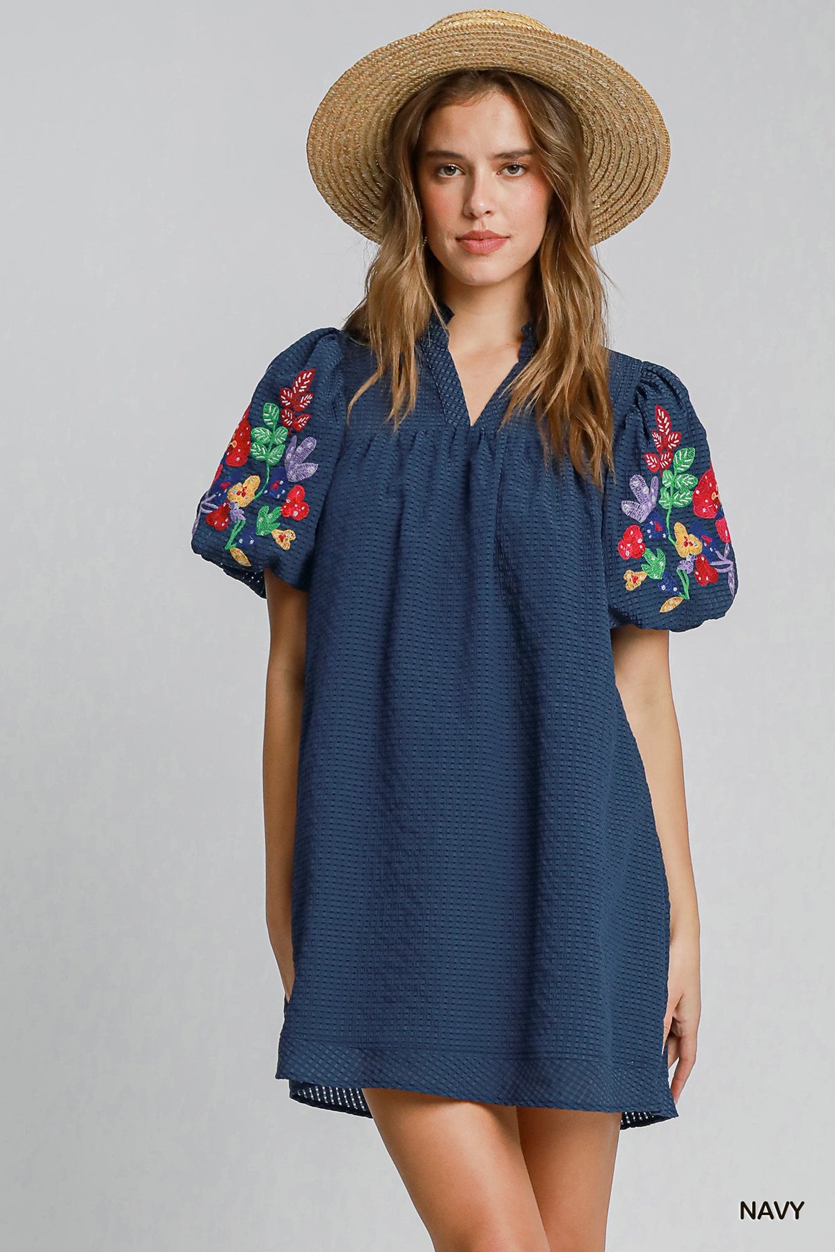 Embroidery Sleeve Dress