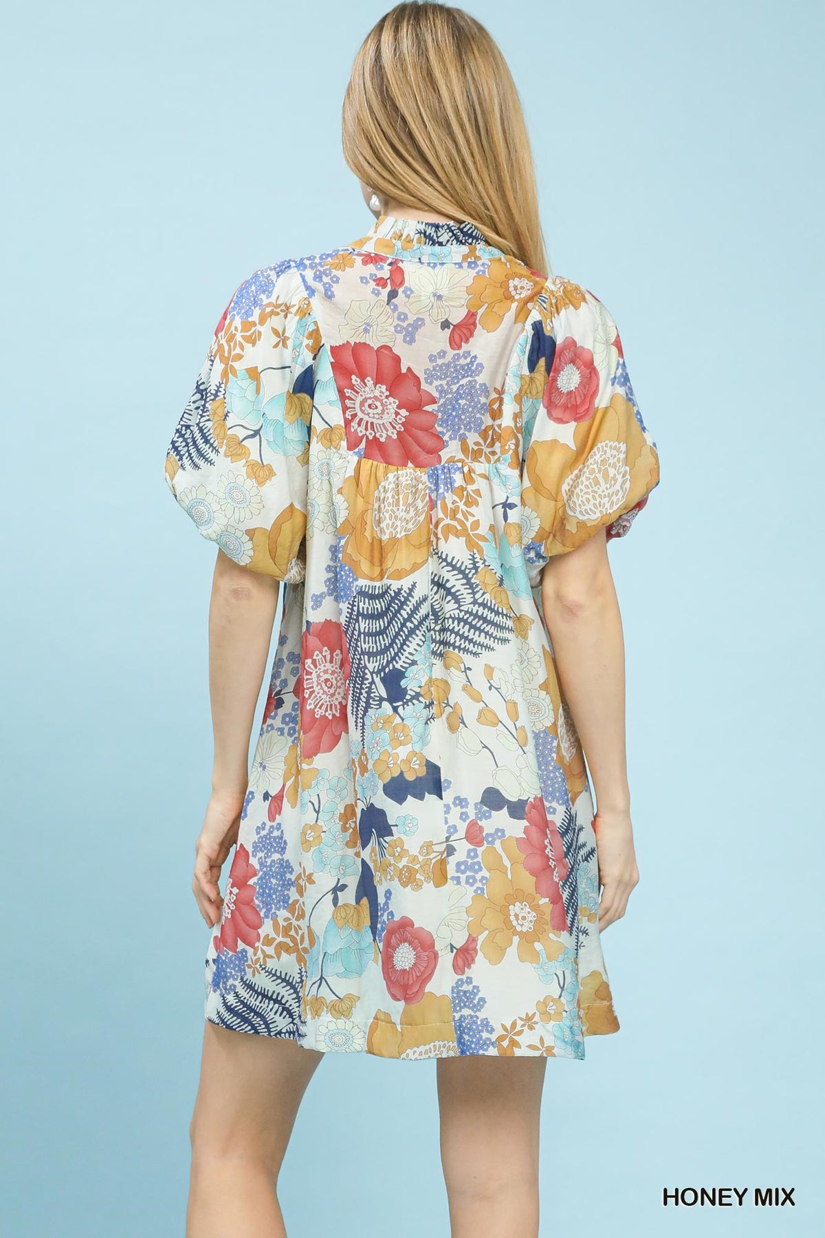 Mix Floral Babydoll Dress