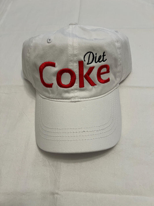 Diet coke pony tail hat.. “Ice. Straw. Can. Repeat