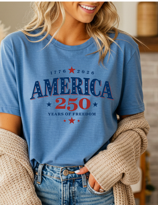 America 250 Years of Freedom Tee