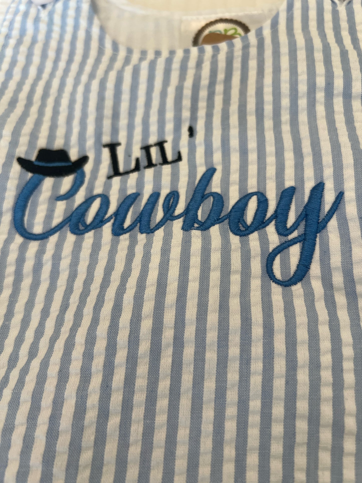 Lil Cowboy Seersucker