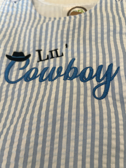 Lil Cowboy Seersucker