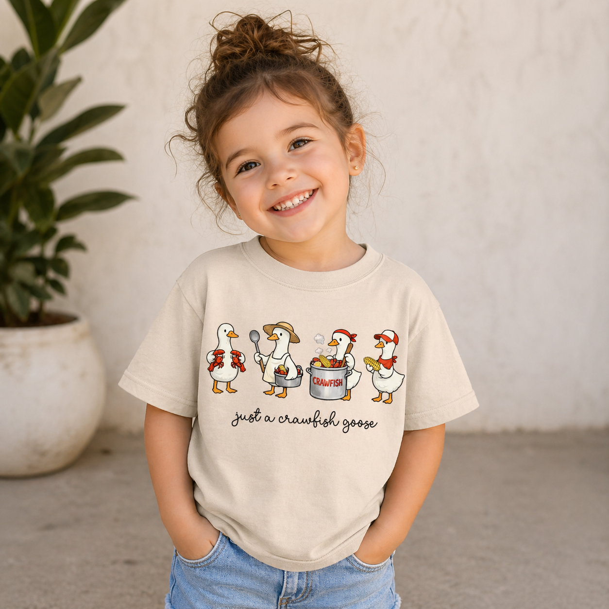 Just a Crawfish Goose Youth Tee