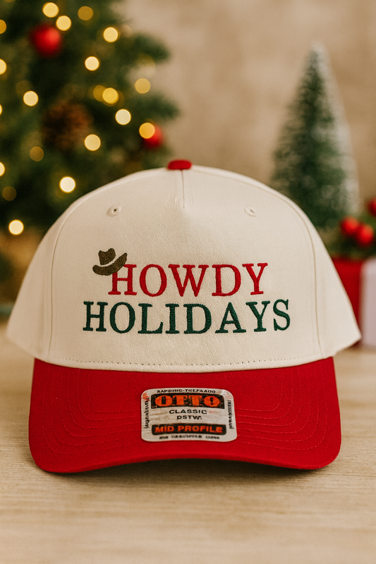 Cowboy Christmas Howdy Holidays Hat – Festive Western Vibes