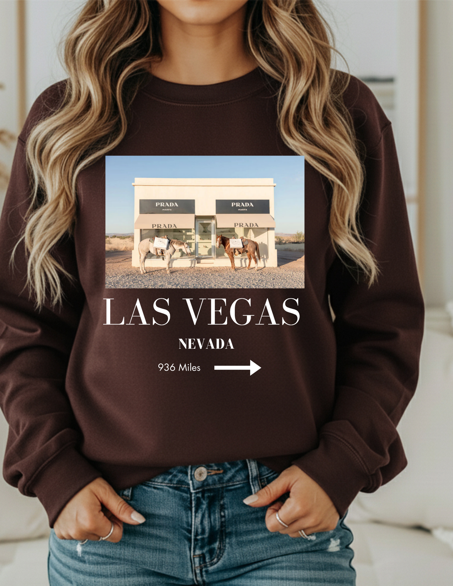 Marfa to Las Vegas Sweatshirt