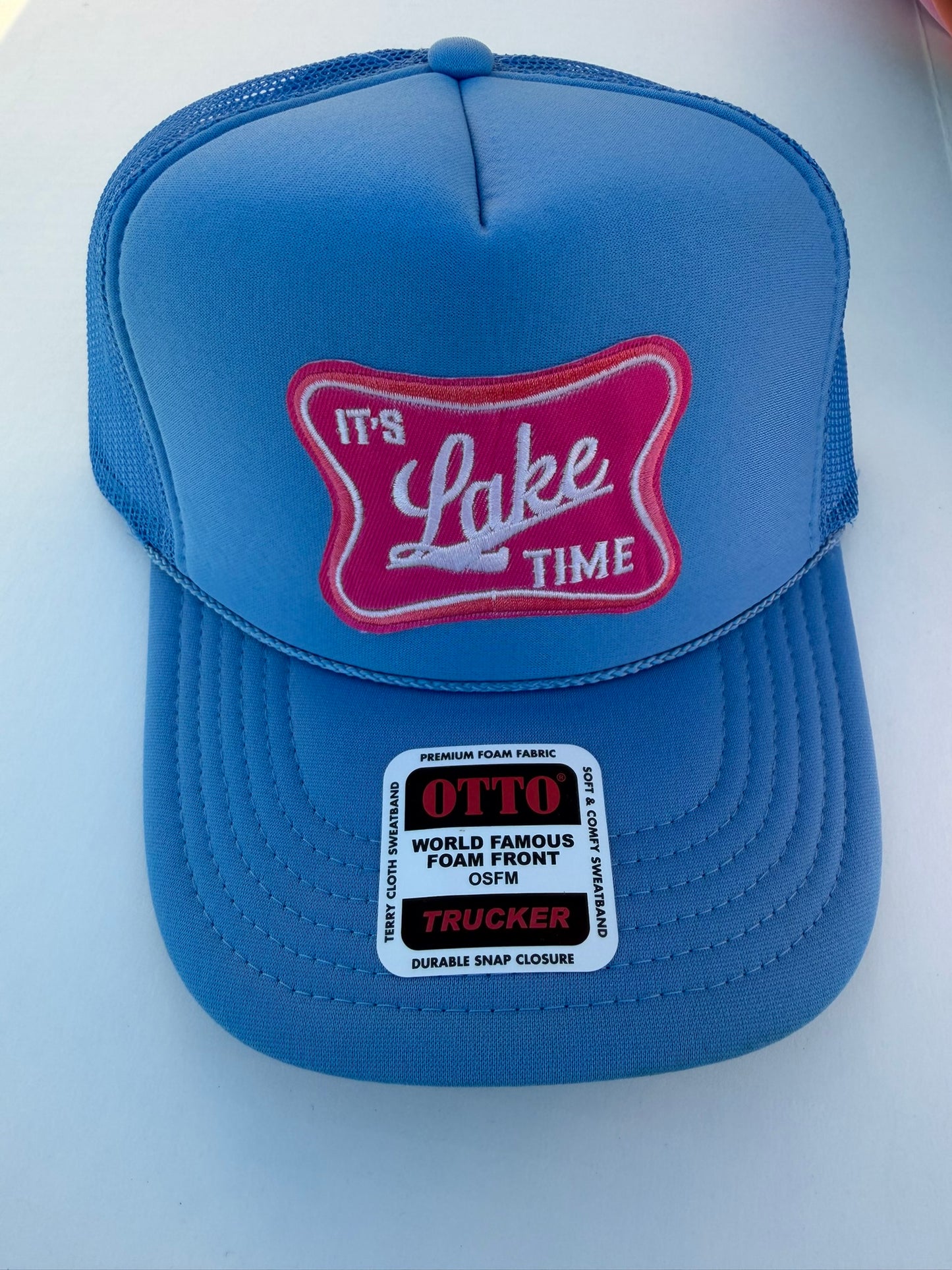 It's Lake Time Patch Trucker Hat
