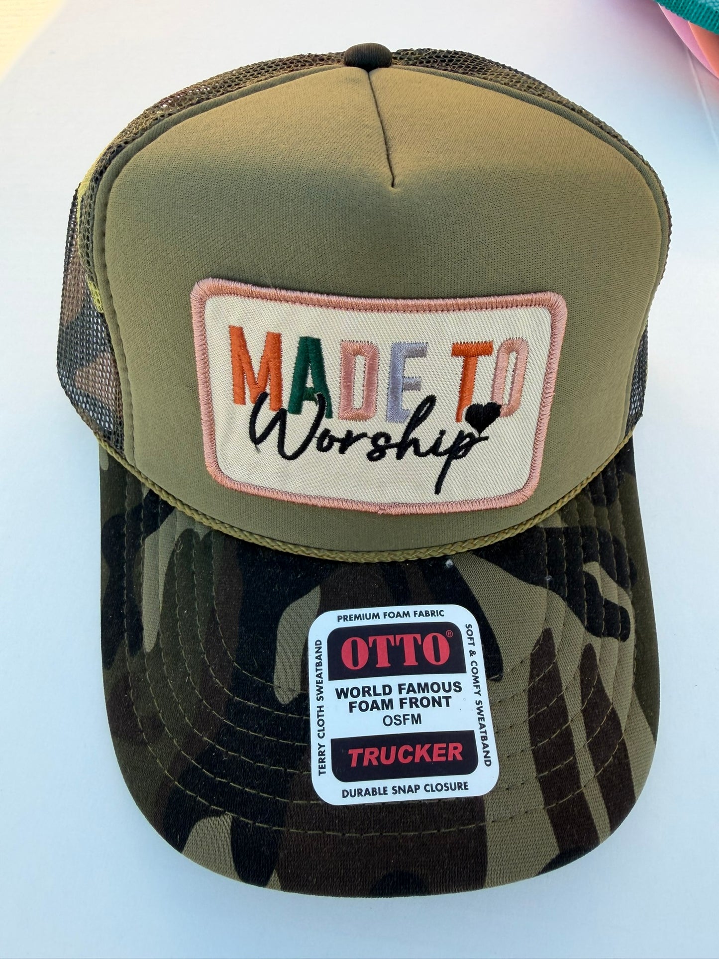 Made To Worship Patch Trucker Hat