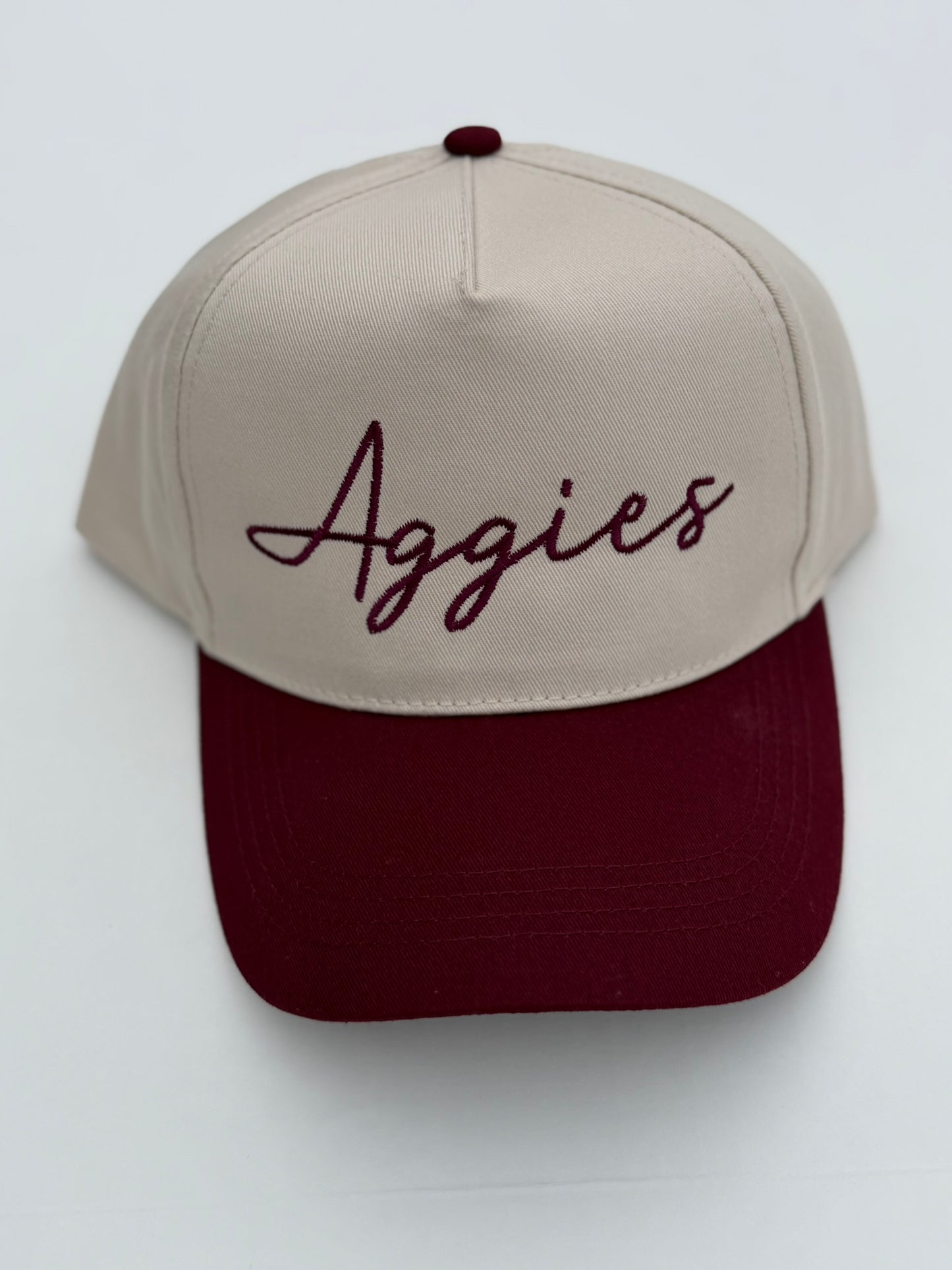 Aggies Script Two-Tone Hat – College Station