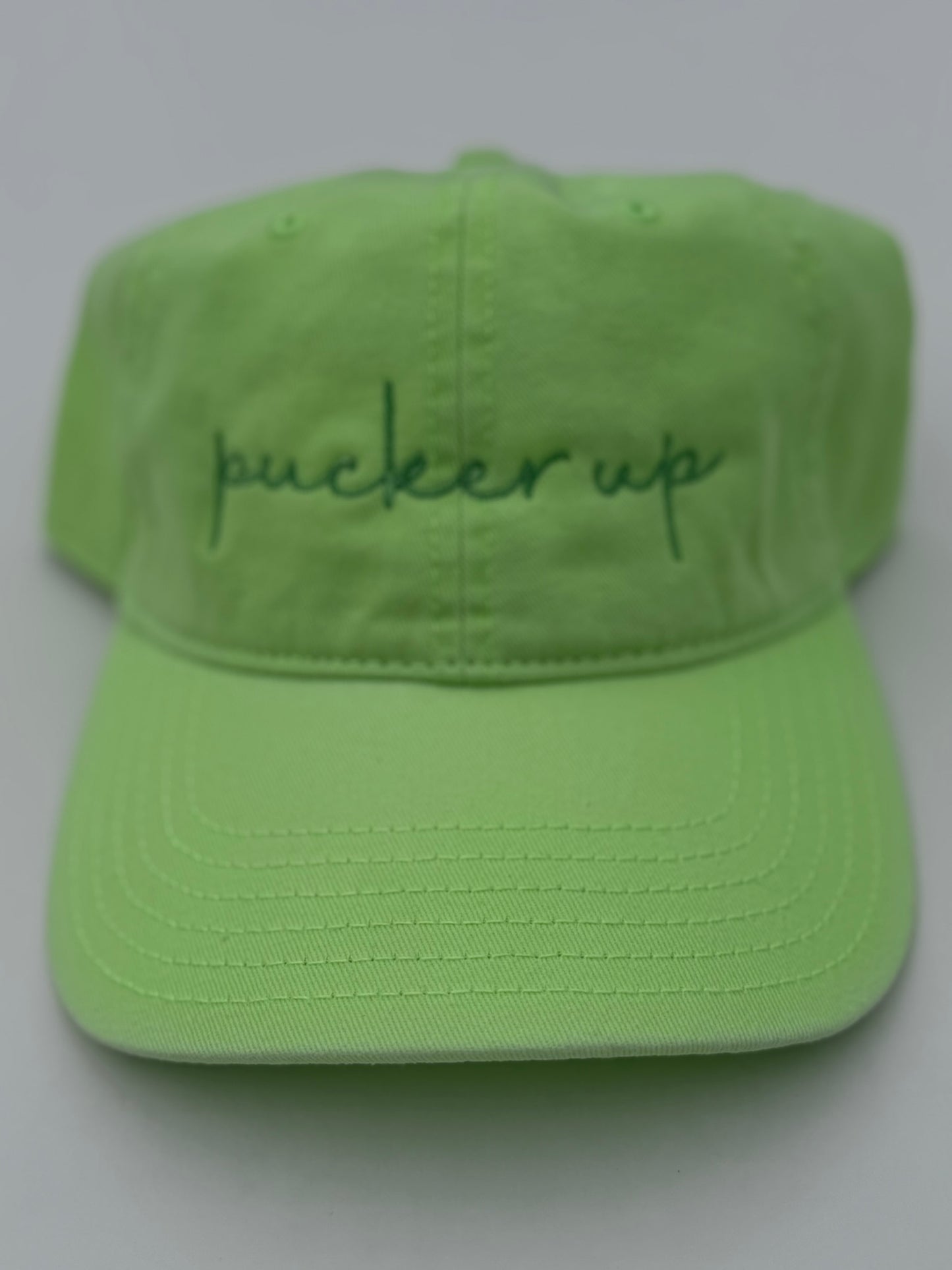 Pucker Up Embroidered Pickle Hat