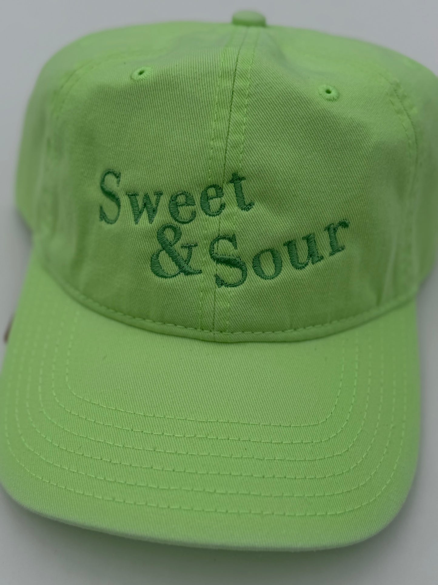 Sweet & Sour Embroidered Pickle Hat