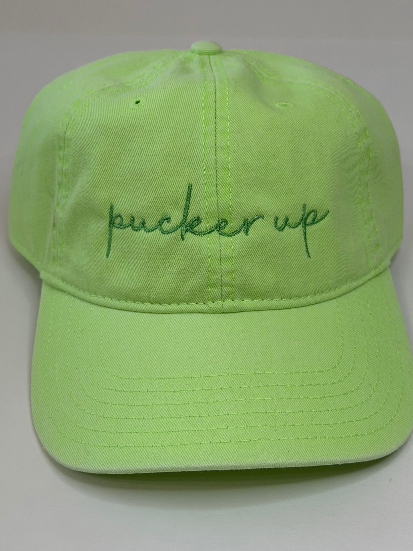 Pucker Up Embroidered Pickle Hat