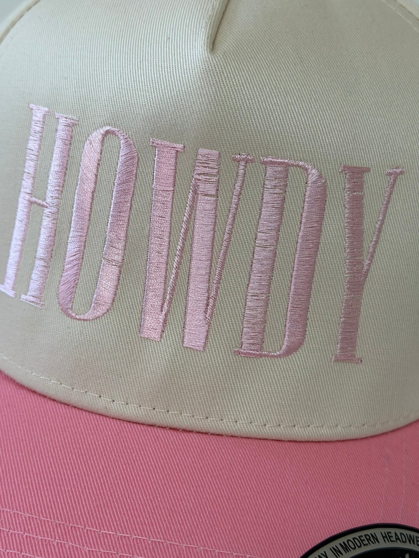 HOWDY Embroidered Snapback Hat