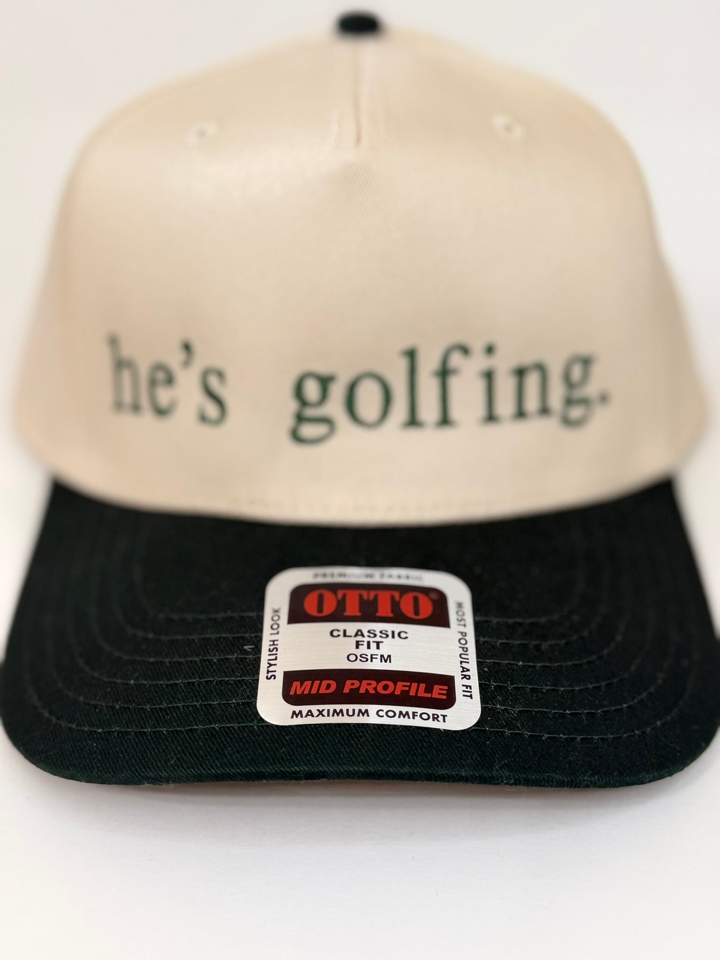 “He’s Golfing.” Snapback Hat