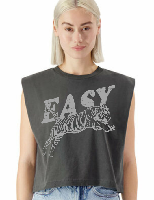 Easy Tiger Cropped Muscle Tee