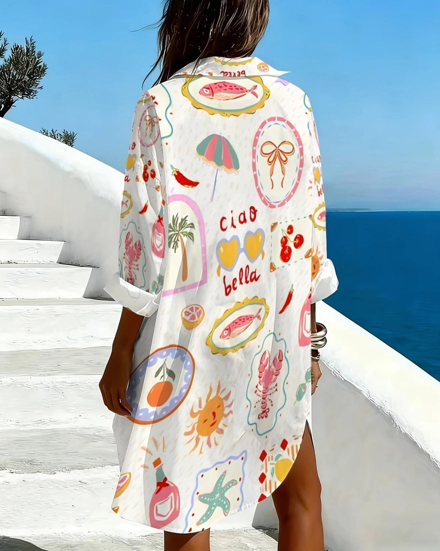 Vacation Coastal Sardines Dress